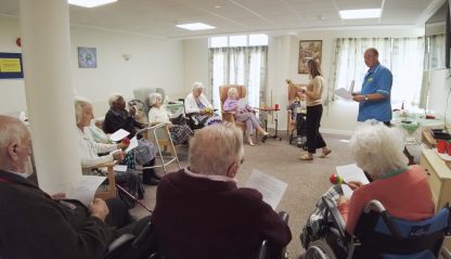 Read House Singing Activity with Residents and Staff